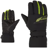 Ziener Herren GORDANUS Ski-Handschuhe/Wintersport | wasserdicht, PFC frei, Black.Lime,