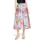Vera Mont Faltenrock Damen Floral Blau 42