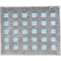 KLEINE WOLKE Badteppich Boxes Blau 55 x 65 cm