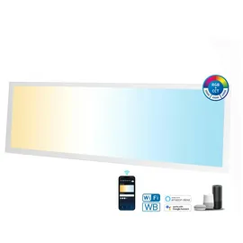 Aigostar 120x30 LED CCT Bluetooth Mesh Smart Panel Leuchte Dimmbar (APP) Steuerung Einbau-Panel