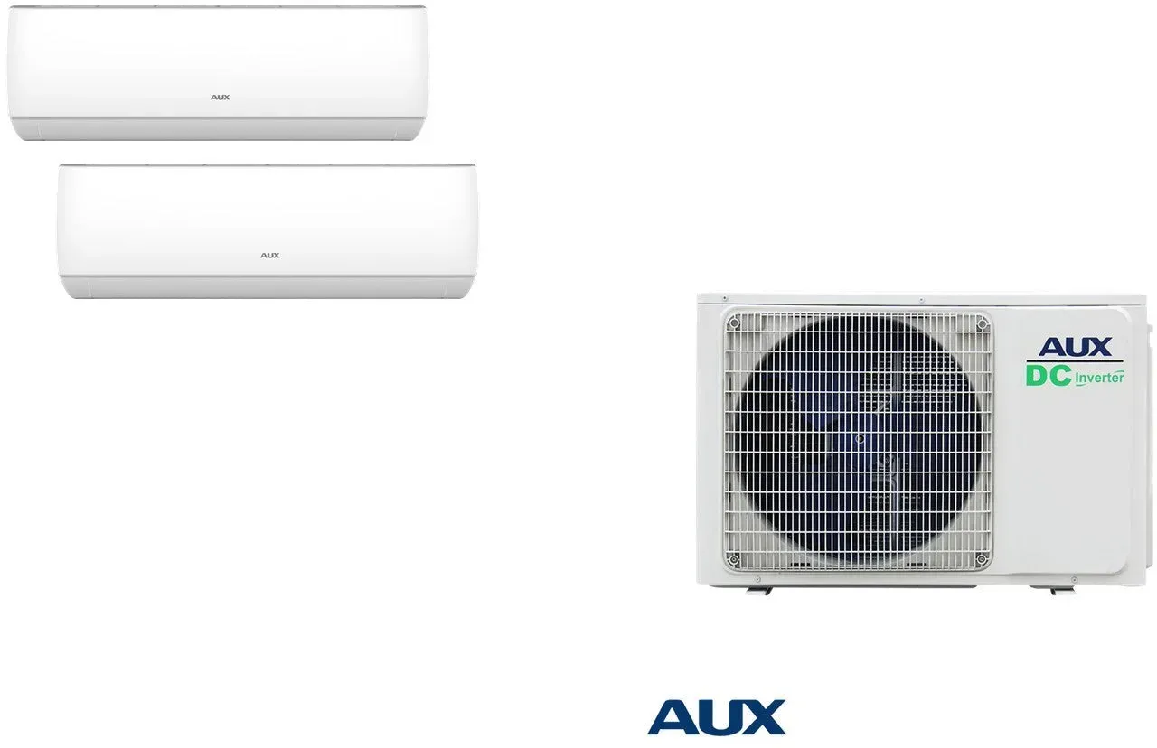 AUX Multi-Split-Set – 1 Außengerät + 2× 7.000 BTU Innengeräte (AM2-H14/4DR3)