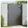 vidaXL Gartentor 105 x 130 cm Schwarz/Pulverbeschichteter Stahl