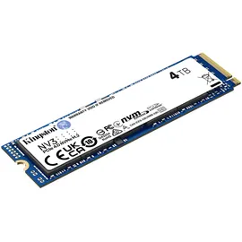 Kingston NV3 NVMe SSD 4TB, M.2 2280 / M-Key / PCIe 4.0 x4 (SNV3S/4000G)