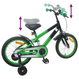 vidaXL Kinderfahrrad 16 Zoll blau/grün