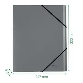 Leitz Ordnungsmappe recycle 3915 12 Fächer rot,