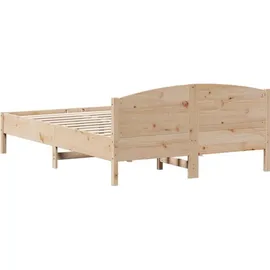 vidaXL Massivholzbett 120 x 200 cm Braun