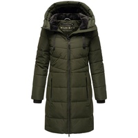 Marikoo Winterjacke Natsukoo Damen Winter Steppjacke lang B978«, grün