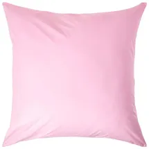 Homescapes Kissenbezug Perkal 60 x 60 cm Rosa