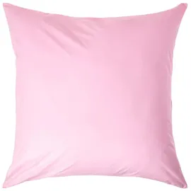 Homescapes Kissenbezug Perkal 60 x 60 cm Rosa