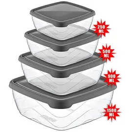 Michelino Eckiges Vorratsdosen-Set 4-teilig