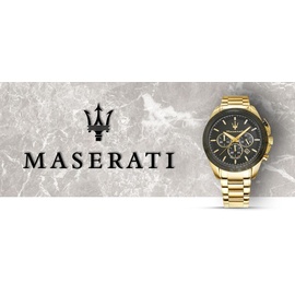 Maserati R8873612041 Herrenuhr Chronograph Traguardo Goldfarben/Schwarz