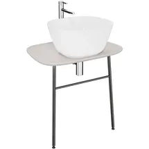 Vitra Waschtischunterschrank 68,5 x 49 x 66 cm Schwarz Matt