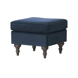 Hocker   Cozy , blau , Maße (cm): B: 55 H: 44 T: 55