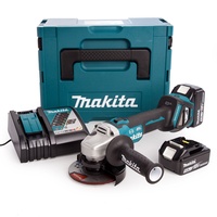 Makita DGA513RTJ inkl. 2 x 5 Ah + Makpac Gr. 3