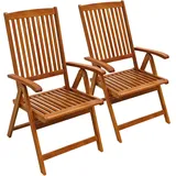 indoba Sun Shine Gartenstuhl 56 x 71 x 105 cm braun 2 Stück