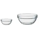 Esmeyer Salatschale Empilable, Inhalt: 1.800 ml Glasschale, Durchmesser: 200 mm, Höhe: 92 mm, - Schale