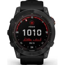 Garmin fenix 7X Solar schiefergrau mit schwarzem Armband