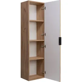 rodan fabryka mebli Rodan Badschrank Hochschrank 35 x 136 x 27 cm Gold Eiche Holz