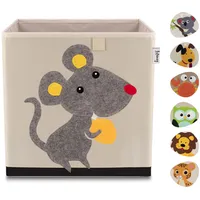 Lifeney Faltbox Aufbewahrungsbox 33 x 33 x 33 cm 1-tlg. beige