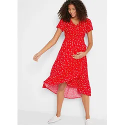 bonprix 2 in 1 Umstandskleid und Stillkleid aus Viskose, rot