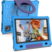 Lipa WQ01 Kinder Tablet Blau 10,1 Zoll - Kids Tablet - 64 GB Speicher - 3 GB Arbeitsspeicher - Großer Bildschirm - Mit vorinstallierter Spiele-Software - Play Store - Einstellbarer Kinderschutz