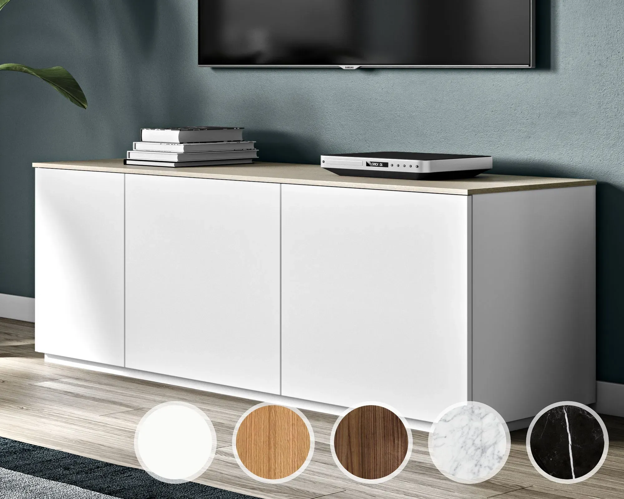 TemaHome Sideboard Join - 160L2 Marmor Schwarz