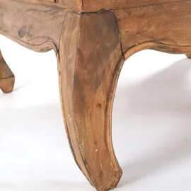 DESIGN DELIGHTS OPIUMTISCH Natur, Holz, 80x36x80 cm, Wohnzimmer, Wohnzimmertische, Couchtische
