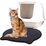 Karlie Matz Vorleger für Katzentoiletten 50x40 cm Schwarz