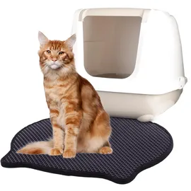 Karlie Matz Vorleger für Katzentoiletten 50x40 cm Schwarz