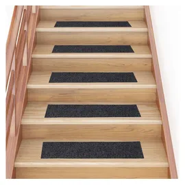 vidaXL Stufenmatte Stufenmatten Selbstklebend 30 Stk. Grau 76x20cm Rechteckig