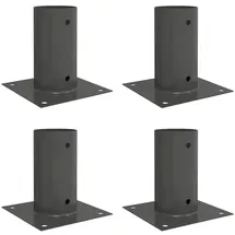 vidaXL Runder Bodenanker 15 x 15 x 15 cm Anthrazit