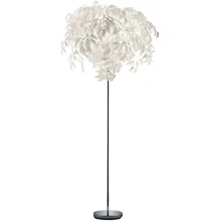 Lampe Blätter Steh Leuchte Fußschalter Beleuchtung im Set inklusive LED Leuchtmittel