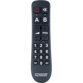 Schwaiger Fernbedienung 2 in 1 schwarz, 2x LR03 (AAA)