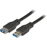 EFB USB-A auf USB-A 5 m Schwarz