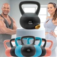 Miweba Sports Soft Kettlebell KB-100 | 4/6 / 8/10 kg Gewichte - Kugelhantel Weich - Kugelgewicht - Schwunghantel - Hanteln - Hantel für Indoor & Outdoor - Bodenschonend (6.0 kg Grau)