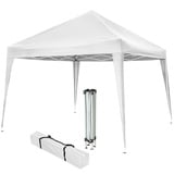 Tectake tectake® Pavillon Linosa 3x3 m, höhenverstellbare Füße, inklusive Spannseile, Heringe und Tragetasche