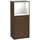 Villeroy & Boch Villeroy und Boch Finion Seitenschrank F500GFGN 41,8x93,6x27cm, links, Regal oben Glossy White, Walnut veneer