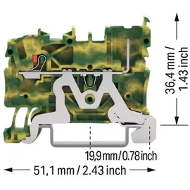 WAGO GmbH &amp; Co. KG 1-Leiter/1-Pin-PE-Basiskl. 2222-1207/999-953