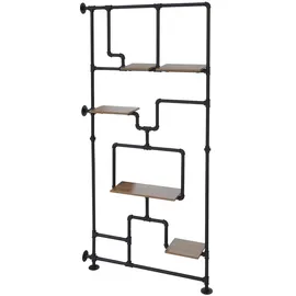 Mendler Raumteiler 203 x 100 x 20 cm Braun
