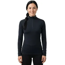 Devold Breeze Merino 150 Halbreißverschluss-langarm-t-shirt Schwarz XS