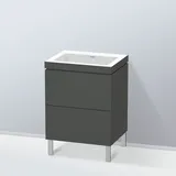 Duravit Vero Air Waschtisch mit L-Cube Unterschrank, 2 Auszüge, LC6936N4949,