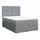 vidaXL Boxspringbett mit Matratze Hellgrau 140x200 cm Stoff