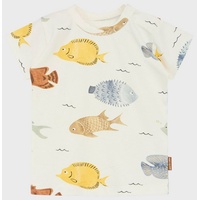 Hust & Claire - T-Shirt Anker Fishes in ivory, Gr.122,