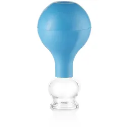 pulox Schröpfglas aus Echtglas blau 32mm 1 St