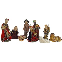 Krippenursel Krippenfigur Krippenfiguen, Ankleidefiguren 10-tlg., ca. 16 cm, K 010 (Set, 10 St., 10-tlg), alpenländisch angezogene Krippenfiguren