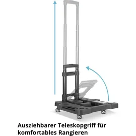 STAHLWERK Werkzeugtrolley Kunststoff/Metall schwarz 3 Teile