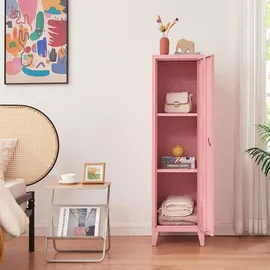 [en.casa] Einzelspind Kurikka 137 x 38 x 38 cm Rosa