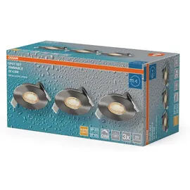 Osram Einbaustrahler 3er Set Satin-Nickel