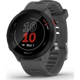 Garmin Forerunner 55 mit Silikon-Wechselarmband dunkelgrau/schwarz
