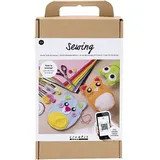 Creativ Company DIY Sets Filz & Fleece Starter Kreativ Set Nähen, Teddybären, Kreativ Box